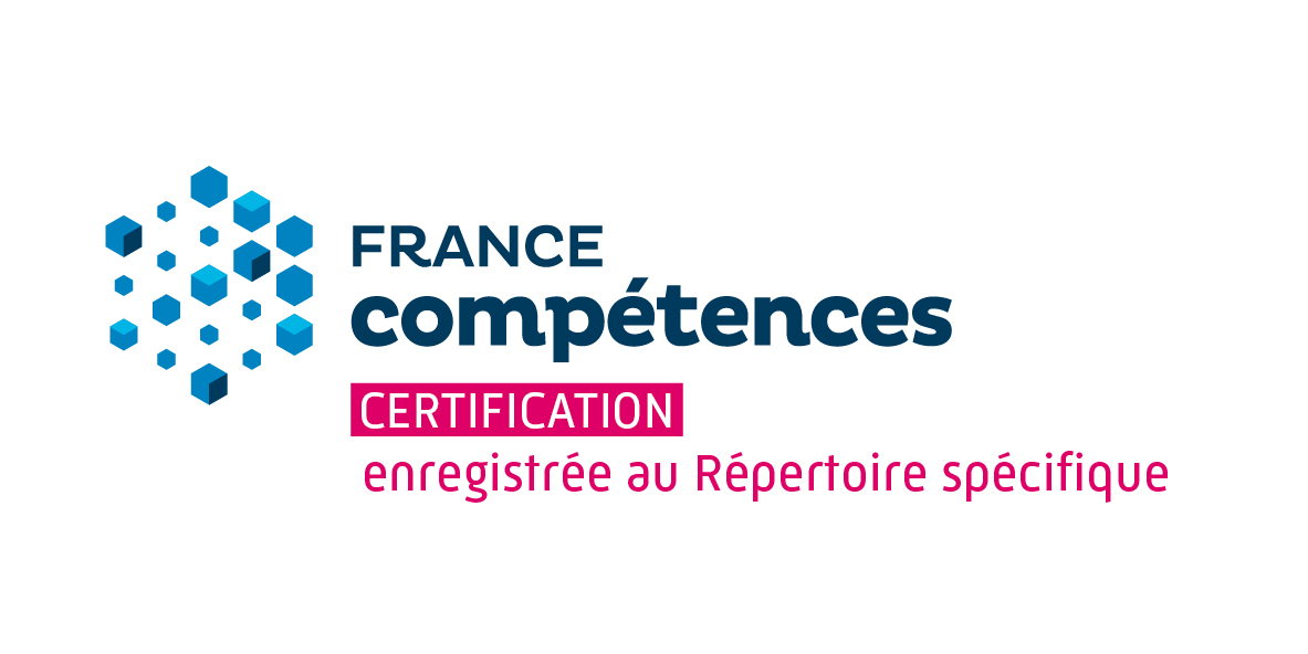 logo France Compétences - Certification enregistrée au Répertoire spécifique